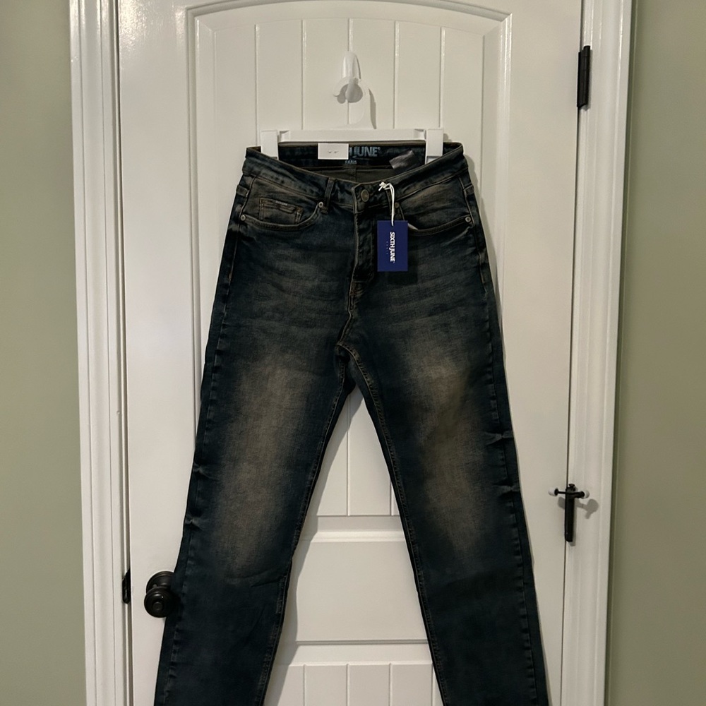 Sixth June Paris Men’s 30w Dark Wash Straight Leg Jeans